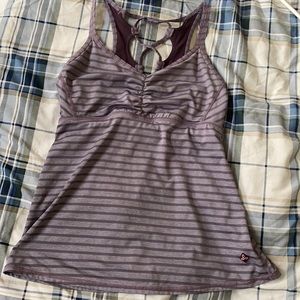 Workout tank with built in bra